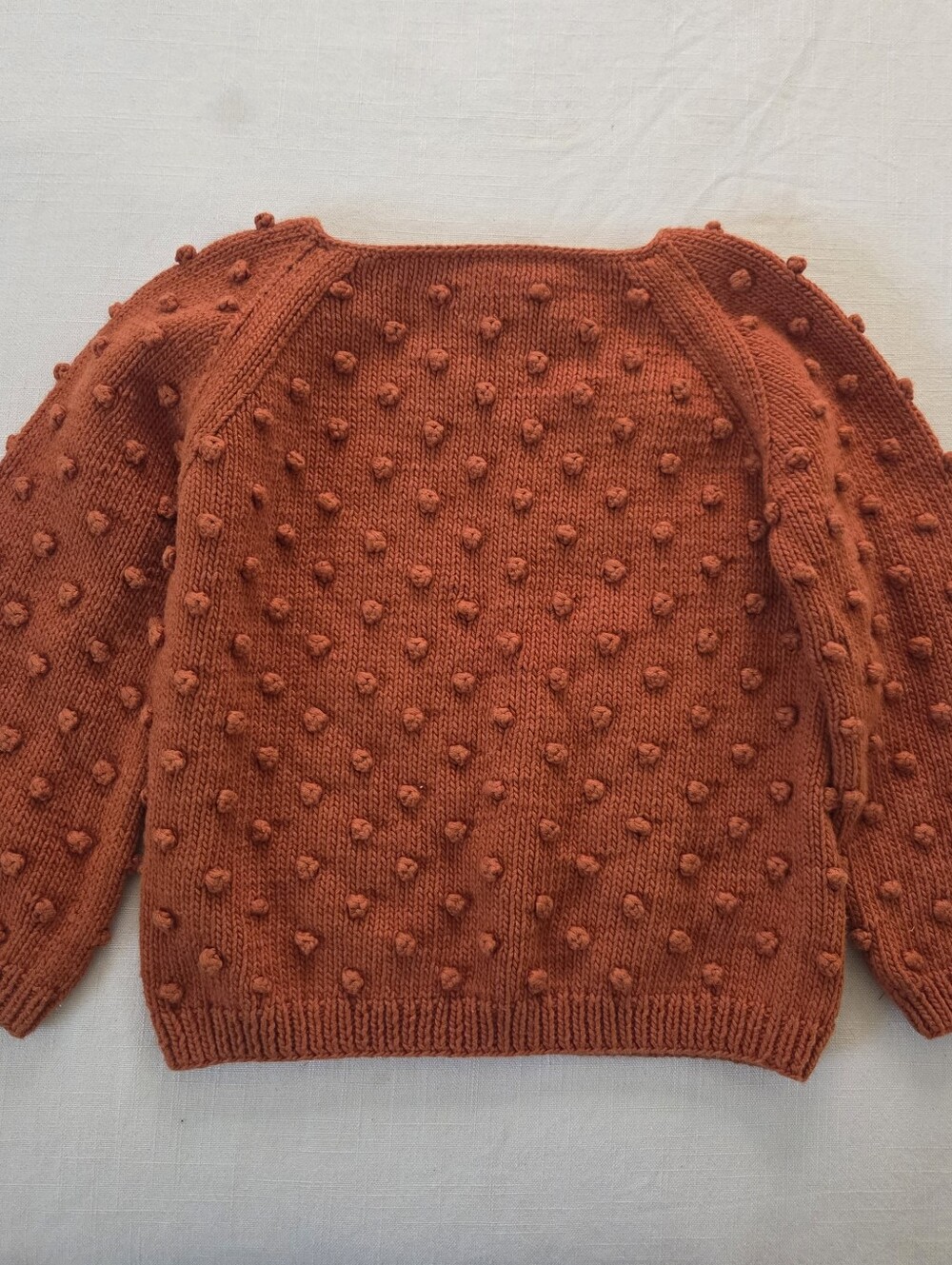 Misha & Puff Rust Brown PCP Pima Cotton Bobble Knit Sweater 4t 5t Neutral Boys